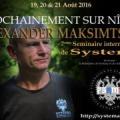 Seminar  Systema Colonel Maximtsov in France 19-21 August 2016